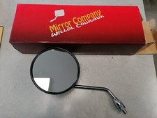 MIRROR COMPANY - LEFT HAND MIRROR 10mm THREAD - BLACK BACK COVER CHROME STALK