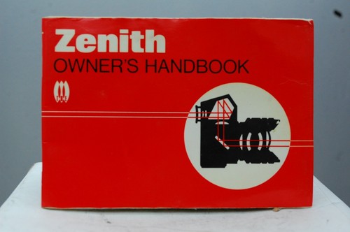 Zenith owner camera handbook - owner's,
