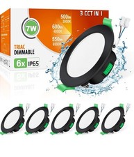 UK LED Recessed Ceiling Light Ultra Slim 3CCT Dimmable Downlight Flat Panel Spot