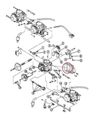 4 x YAMAHA XJ 600 N S Diversion 92-95 Carburettor Float Bowl Gaskets Carb Seals
