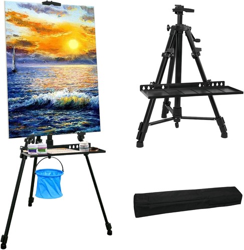 Aluminium easel stand - aluminium,