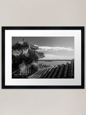 Chinese Temple Rooftop Black