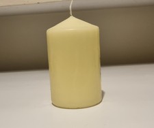 2 x Cream Unscented Pillar