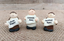 Collection of 3 Resin Monk Figures From Lincoln, Prinknash & Newstead Abbey