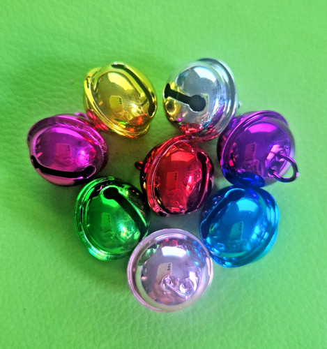 22mm metallic jingle bell - metallic,