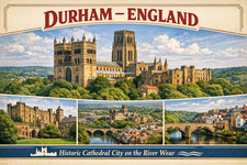 Durham Landmarks Fridge Magnet