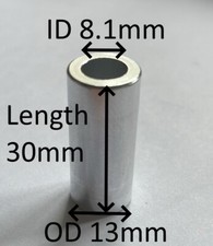 Aluminium tube spacer standoff M8 internal 10mm 20mm 30mm 40mm 50mm 60mm UK STOC