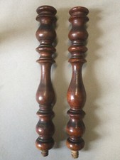 Antique Wooden Furniture Finial Pillars Turned Cabinet Salvaged Reclaimed
