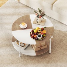 Round Coffee Table 2-Tier