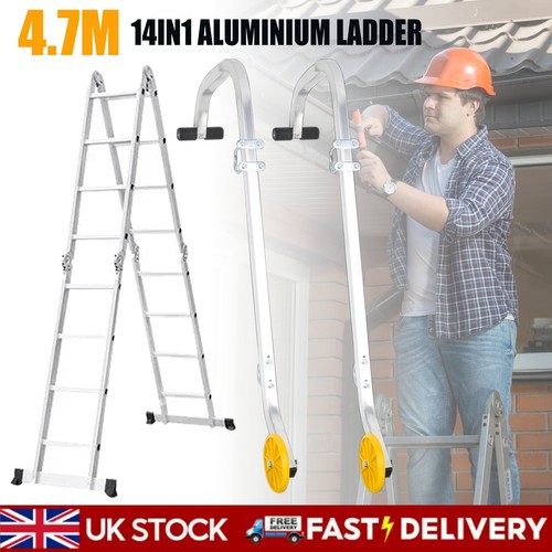 1 aluminium folding - 4.7m, 14