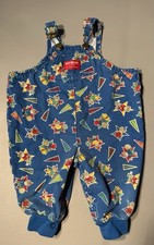 Vintage Osh Kosh B'Gosh Vestbak Teddy Bear Sports Baby 6/9Mo  Overalls Bubble