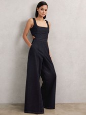 REISS Dionna Wide-Leg Cut-Out