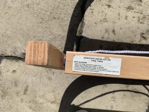 Wooden sled - wooden,