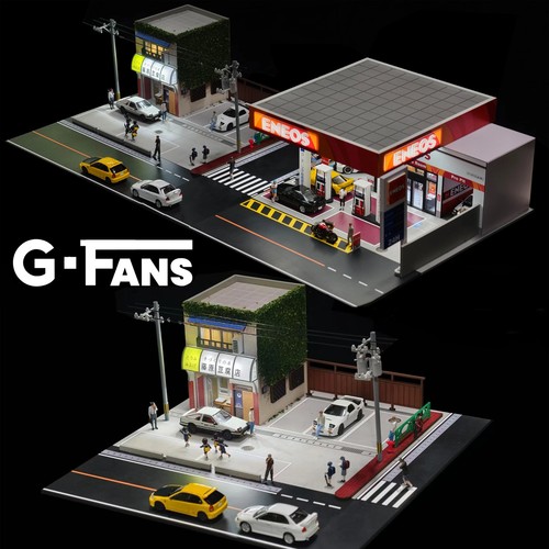 Scale diecast car - diecast, garage