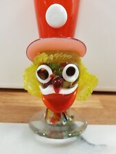 Murano Style Glass Clown Vase