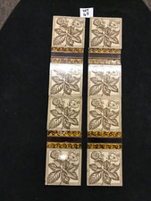 Antique tiles fireplace panels Victorian