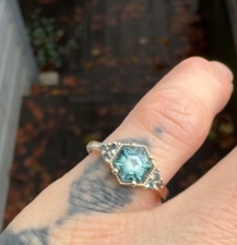 Montana Blue Green Hexagon
