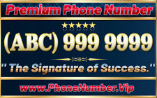 Premium Phone Number , Fancy