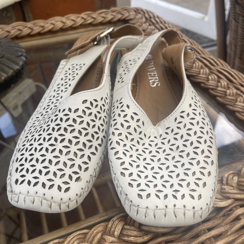 Pavers ladies white sandals - pavers,