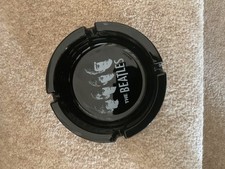 Melamine Ashtray 4" Black Cigarette Ash Tray The Beatles 