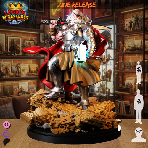 Old king thor - old, sculpture