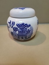 Vintage Sadler Ginger Jar Blue Willow