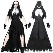 S-XL Halloween Nun Costume