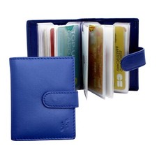 Genuine Soft Leather RFID Credit Card Holder Case Wallet For Mens Womens - 210
