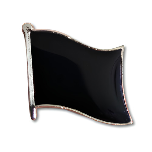 Anarchy black flag pin - black, badge
