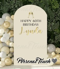 Personalised Birthday Vinyl Decal for Sail Board Backdrop Balloon Sign Party