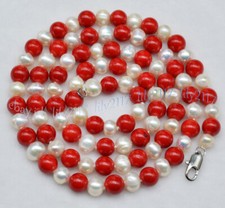 Natural 8mm Red Coral 7-8mm