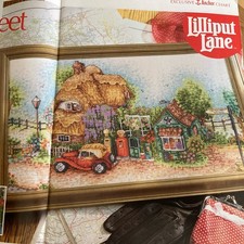 Lilliput lane burley street garage Cross Stitch Chart