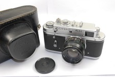 Zorki 4K Soviet 35mm CRF camera with Jupiter- 50mm f/2 Lens VGC, Working, case
