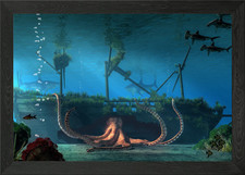 Sunken Ship Framed Wall Art