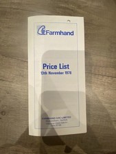 Farmhand Price List 13th