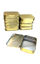 10 x Tobacco Tin GOLD 2oz