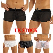 Mens Mesh Sheer See Through