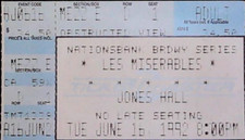 Les Miserables Concert Ticket