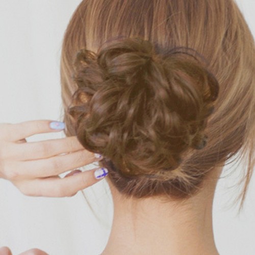 Curly bun wig - for, women