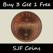 1971 - 1984 Royal Mint 1/2p