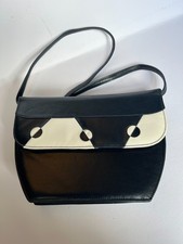 Navy with White Accent Leather
