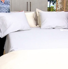 Northern Nights Signature Cotton Percale Sheet Set Queen Grey Queen New