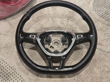 VW STEERING WHEEL MULTIFUNCTION BLACK LEATHER TIGUAN TOURAN T-ROC GENUINE PART