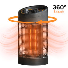 240V Portable Electric Heater 800W 400W with 360° Rotation and Tip over safety