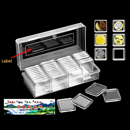 Square clear coin - square,