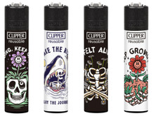4 x Clipper Lighters NATURE