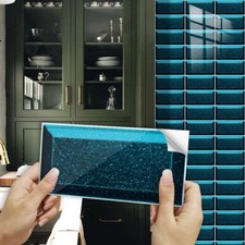10-30x Tile Stickers 15*15cm Crystal Wall Decals Splashback Backsplash Home Bath