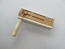 Vintage wooden football rattle clacker