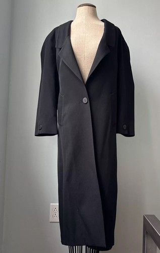 Linda richards black wool long - linda,