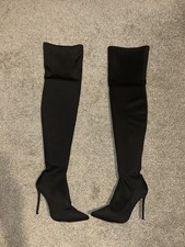 Thigh high heel boots topshop - thigh,